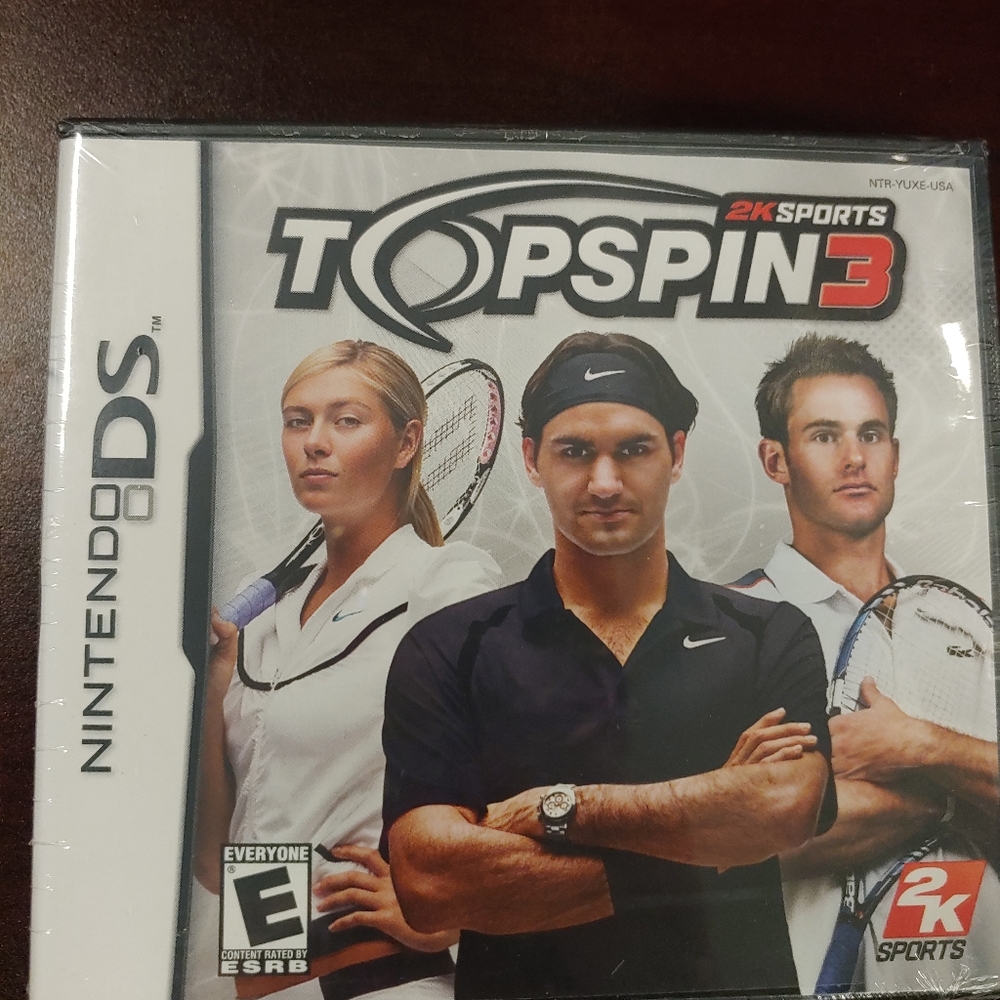 Top spin 3 Nintendo DS game new